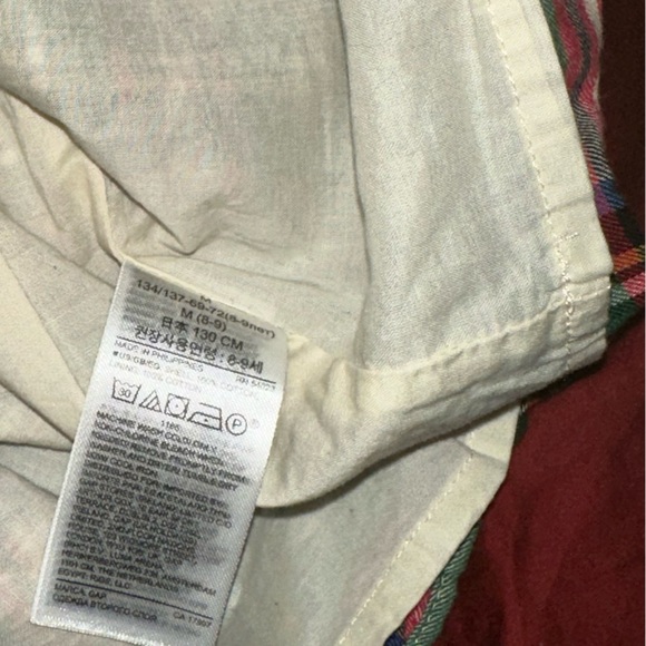 Girls Cotton Plaid Cotton Lined Dresss - Picture 4 of 4